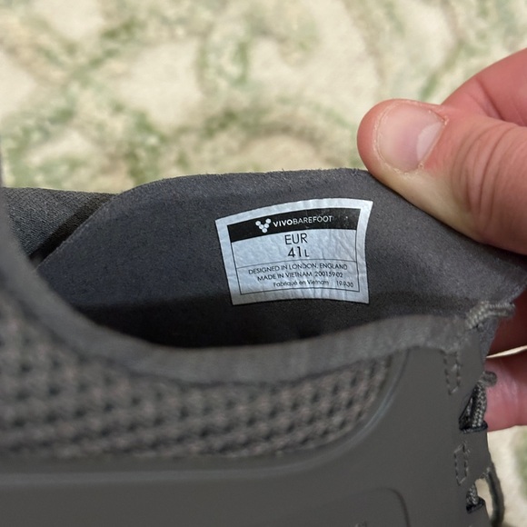 Womens Vivobarefoot Primus Trail FG Grey Spearmint Gum Sole 41 - Picture 3 of 4